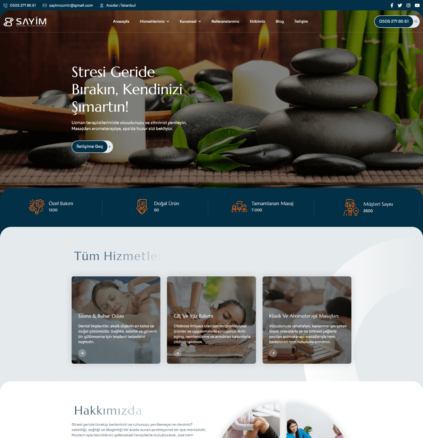 Spa ve Masaj Kurumsal Yazılım