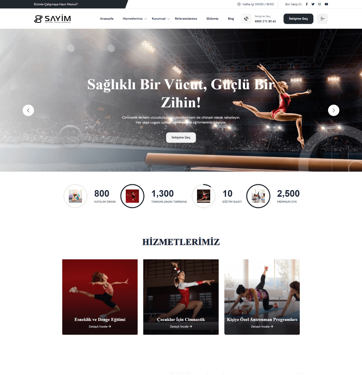 Spor Temalı Kurumsal Yazılım